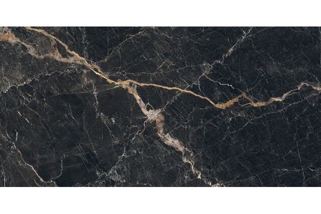 Dlažba Tubadzin Veneto black struktura mat rektifikovaná 60x120