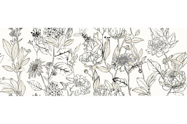 Dekor Arté Origami plants A lesk rektifikovaný 33x90