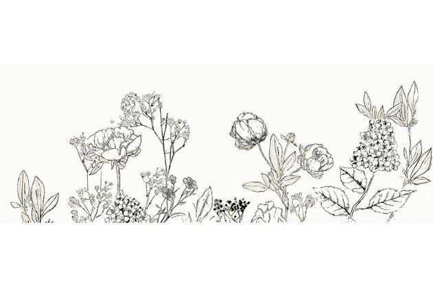 Dekor Arté Origami plants B lesk rektifikovaný 33x90