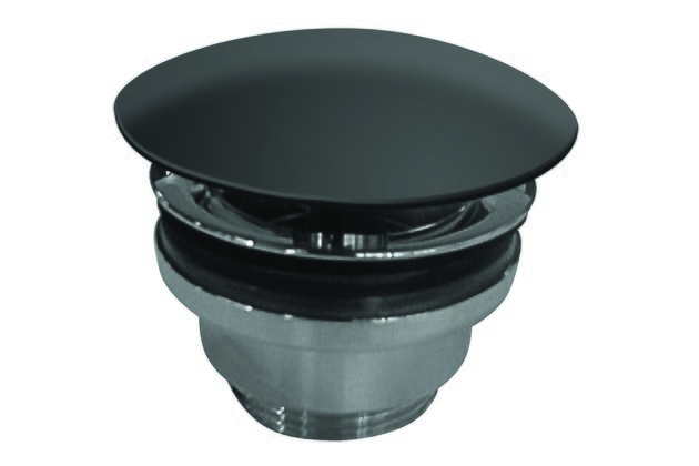 Výpusť 9916NEMT umyv černá matná s keram zátkou