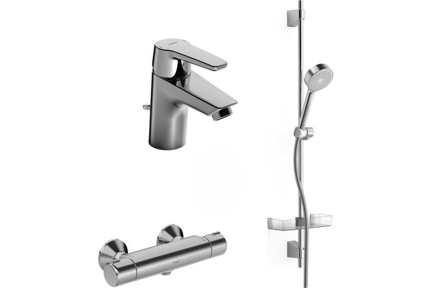 Sada baterií Hansa Polo pro koupelnu chrom, 46530090