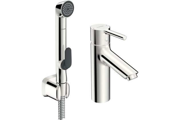 Baterie Hansa Vantis umyvadlová stojánková s bidetovou sprškou chrom, 52682267