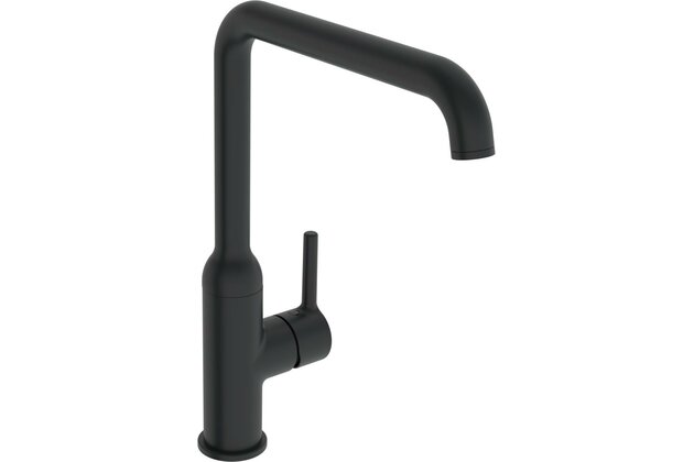 Baterie Hansa Vantis dřezová stojánková pro beztlakové ohřívače vody černá mat, 5422110733