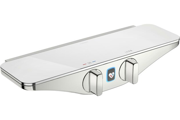 Baterie Hansa Emotion sprchová nástěnná 6V Bluetooth chrom/bílá, 5863017282