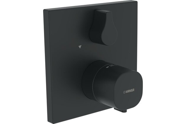 Nadomítkový díl Hansa Living pro podomítkovou vanovou baterii černá mat, 8114956233