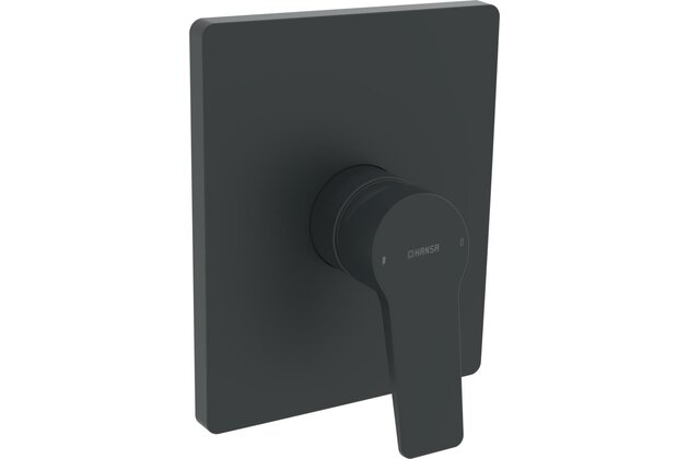 Nadomítkový díl Hansa Twist pro podomítkovou sprchovou baterii černá mat, 8985908333