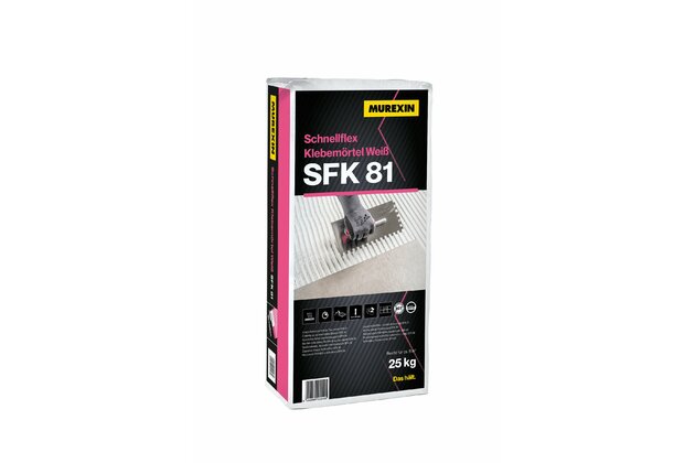 Lepidlo Murexin Flex rychletuhnoucí bílá SFK 81 25 kg Lepidlo Murexin Flex rychletuhnoucí bílá SFK 81 25 kg