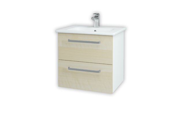 Gio SZZ2 60 koupelnová skříňka bílá lesk N01 / bříza D02 82805 Gio SZZ2 60 koupelnová skříňka bílá lesk N01 / bříza D02 82805