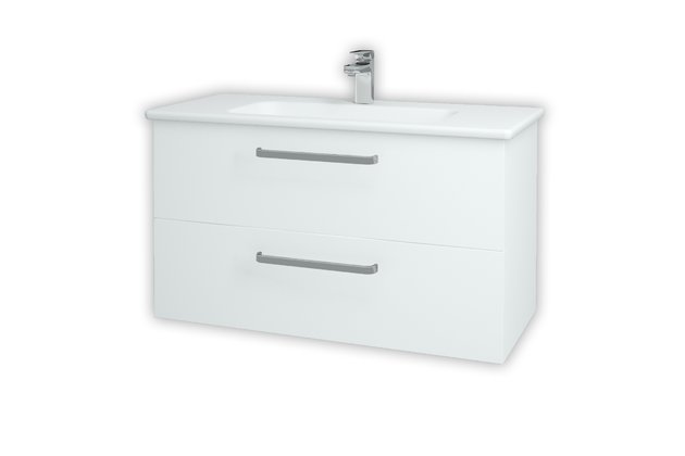 Gio SZZ2 100 koupelnová skříňka bílá lesk N01 / bílá vysoký lesk L01 130770 Gio SZZ2 100 koupelnová skříňka bílá lesk N01 / bílá vysoký lesk L01 130770