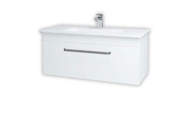 Aston SZZ 100 koupelnová skříňka bílá lesk N01 / bílá vysoký lesk L01 137557 Aston SZZ 100 koupelnová skříňka bílá lesk N01 / bílá vysoký lesk L01 137557