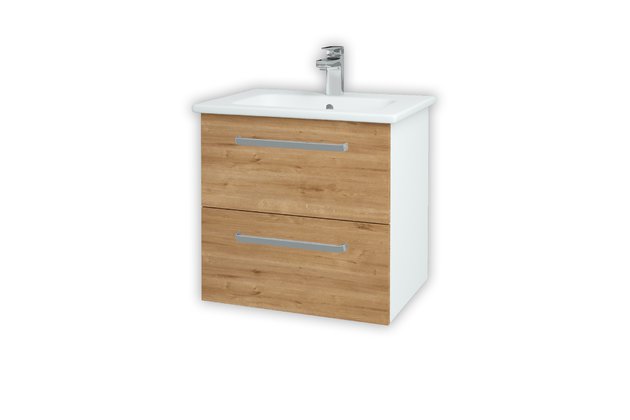 Gio SZZ2 60 koupelnová skříňka bílá lesk N01 / arlington D09 146238 Gio SZZ2 60 koupelnová skříňka bílá lesk N01 / arlington D09 146238