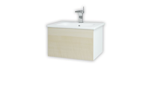 Variante SZZ 60 koupelnová skříňka (umyvadlo Euphoria) bílá lesk N01 / bříza D02 159351