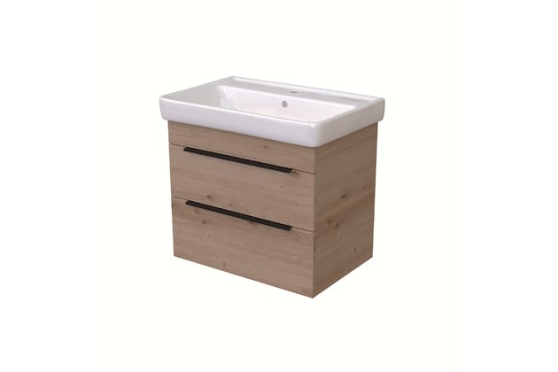 BENU SZZ2 70 spodní skříňka 2-zásuvková KARAMEL/KARAMEL včetně umyvadla Q 70 T07 807498