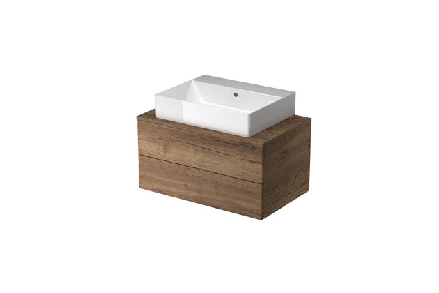 Module SZZ2 80 koupelnová skříňka TOBACCO s umyvadlem KUBE 312404 Module SZZ2 80 koupelnová skříňka TOBACCO s umyvadlem KUBE 312404