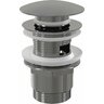 Výpust umyvadlová Alcadrain chrom CLICK/CLACK 5/4" celokovová s přepadem, velká zátka A390