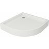 Sprchová vanička Cersanit Tako 90x90x16 bílá čtvrtkruhová R55 s panelem, S204‑004