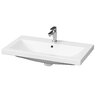Umyvadlo Cersanit Como 80 nábytkové, s otvorem, s přepadem, bílá, K32-004-BOX
