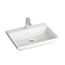 Umyvadlo Ravak Comfort 60 nábytkové, s otvorem pro baterii, bez přepadu, bílá, XJX01260001