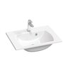 Umyvadlo Ravak Classic Slim 60 nábytkové, s otvorem pro baterii, s přepadem, bílá, XJX01160004