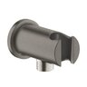 Nástěnné kolínko Grohe Rainshower s integrovaným držákem sprchy, hard graphite kartáčovaný, 26658AL0