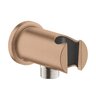 Nástěnné kolínko Grohe Rainshower s integrovaným držákem sprchy, warm sunset kartáčovaný, 26658DL0