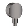 Nástěnné kolínko Hansgrohe FixFit se zpětným ventilem, černý chrom kartáčovaný, 26453340