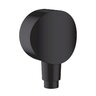 Nástěnné kolínko Hansgrohe FixFit se zpětným ventilem, černá mat, 26453670