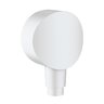 Nástěnné kolínko Hansgrohe FixFit se zpětným ventilem, bílá mat, 26453700