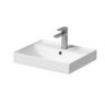 Umyvadlo Cersanit Larga 50 nábytkové, s otvorem, s přepadem, bílá, K120-008 Umyvadlo Cersanit Larga 50 nábytkové, s otvorem, s přepadem, bílá, K120-008